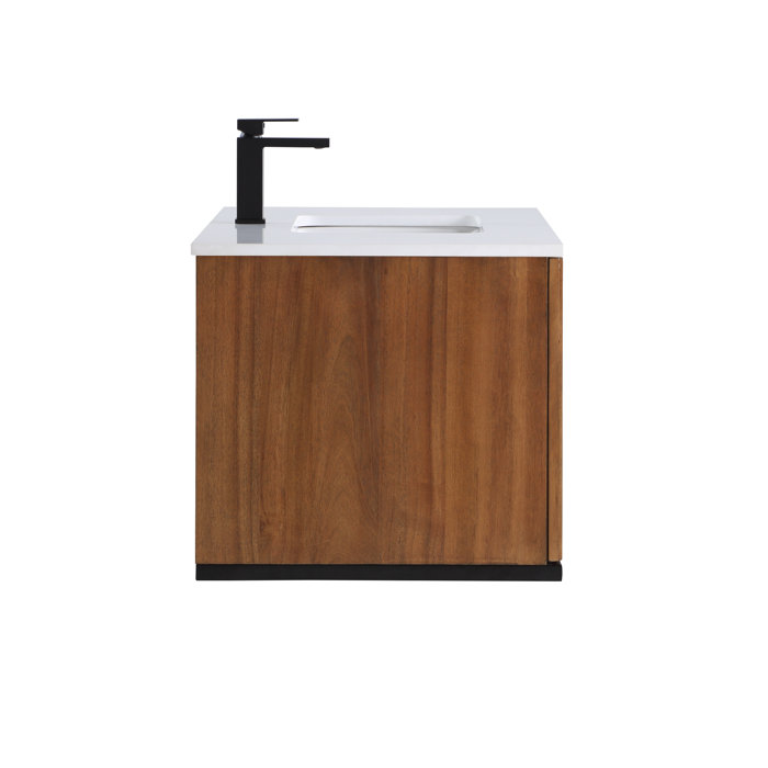 Bemma Terra 36'' Wall Mounted Single Bathroom Vanity with Vanity Top